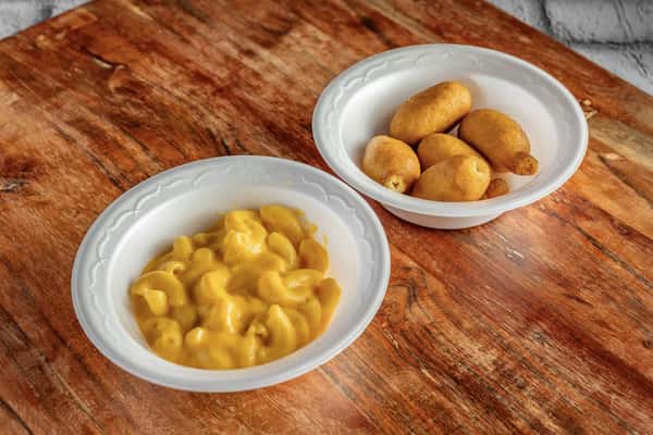 Corn Dog Bites With Mac N Cheese Kids Meal