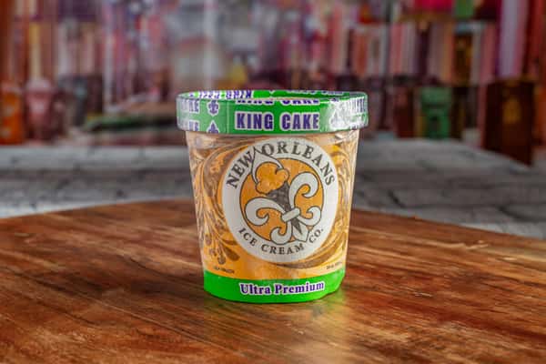 New Orleans Style King Cake Ice Cream