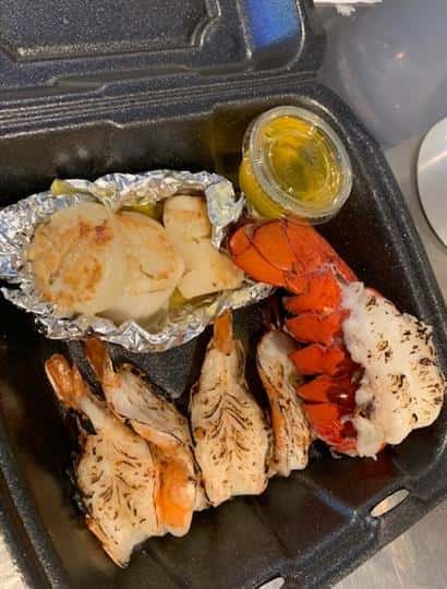lobster with scallops