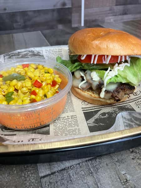 Mushroom Swiss Burger