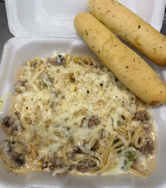 Philly Cheesesteak Pasta