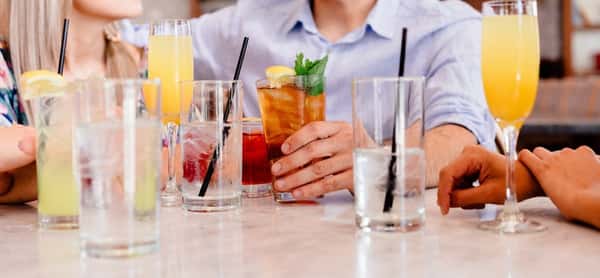 Brunch cocktails at Sivas Tavern with bright daytime dining and upscale social atmosphere