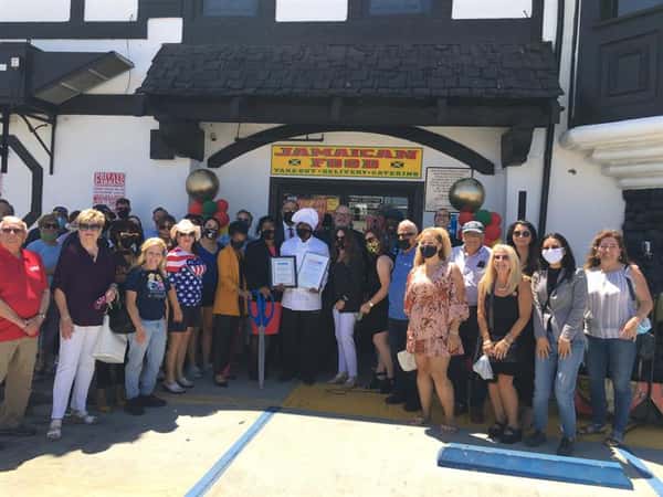 grand opening event with guests