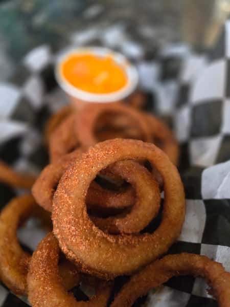 Specialty Onion Rings: Gochujang or Kimchi