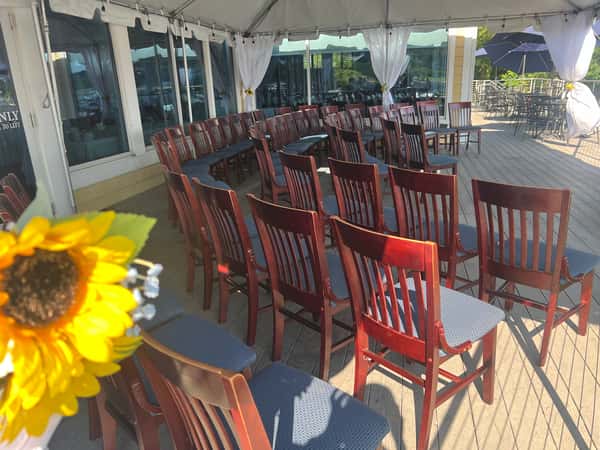 wedding on deck