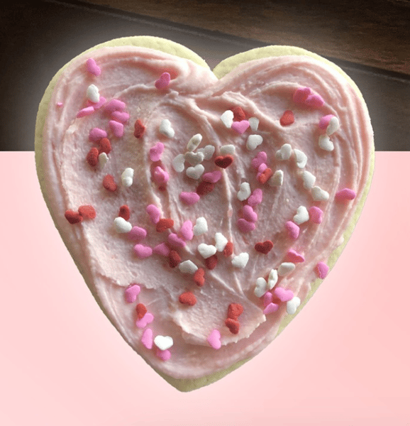Heart Sugar Cookies - Valentine's Day