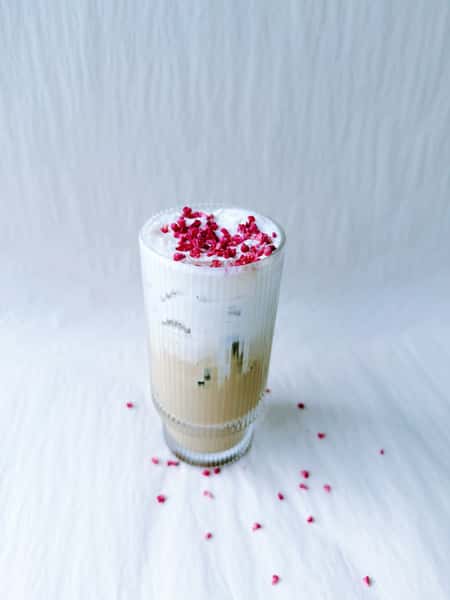 Iced PB & J Latte