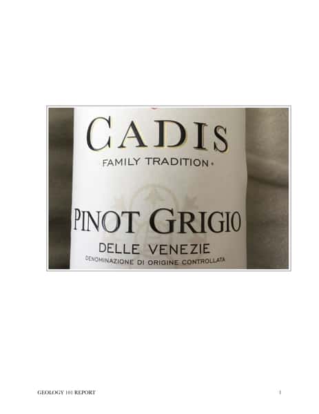 Pinot Grigio, Cadis, ITA