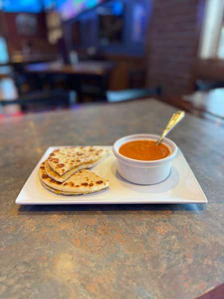 Soup and Grill Cheese Pita