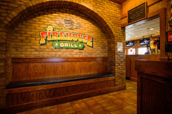 The Firehouse Grill front Lobby, Brick Wall Art