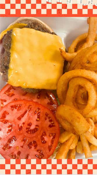 Giant Cheeseburger Plate