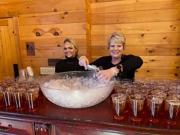 servers at catered event