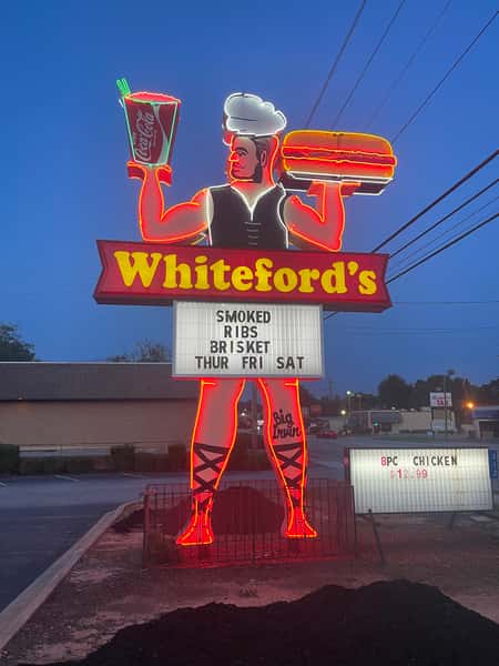 neon Whiteford's sign