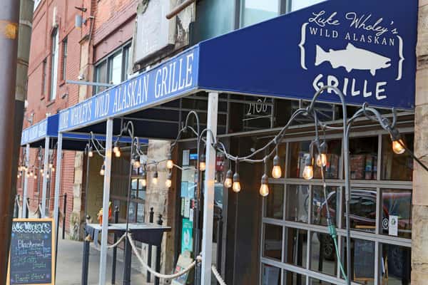 Storefront of Luke Wholey's Wild Alaskan Grille