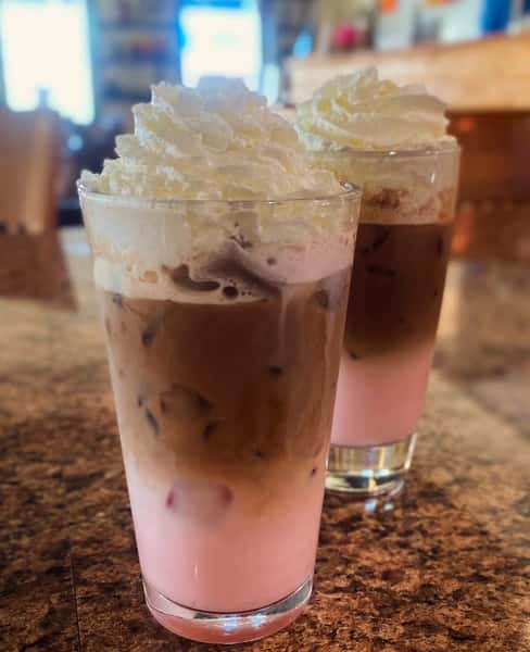 Iced Cherry Blossom Latte