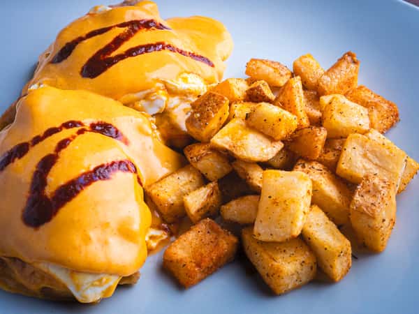 Tamale Eggs Benedict
