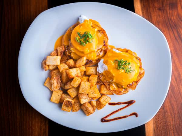 Pork Belly Eggs Benedict
