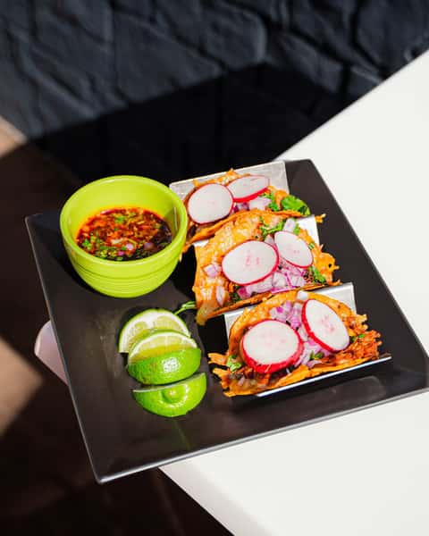 Get your tastebuds ready! Our Birria Tacos are a culinary delight you won't want to miss. 🌮😋 Each order comes with 3 Birria Tacos loaded with onions and cilantro, served with a side of rich, flavorful consommé. No wonder it's our bestselling dish! Come taste the deliciousness for yourself today at I Taquero Mucho! #TacoLovers #BirriaTacoBliss