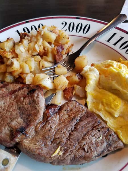 steak eggs and potatoes
