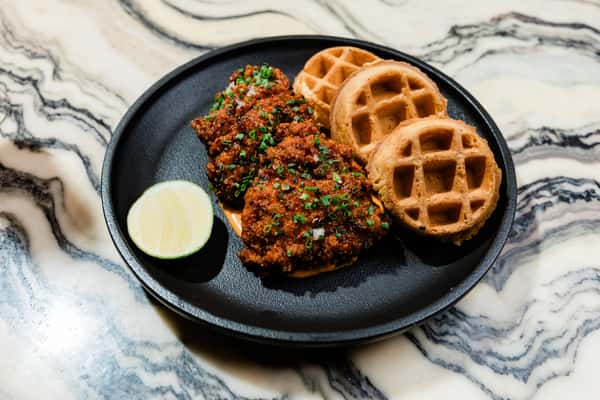 KOREAN FRIED CHICKEN + WAFFLE