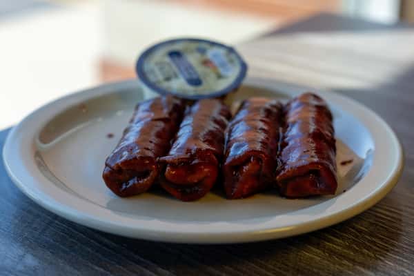 BBQ Pizza Logs