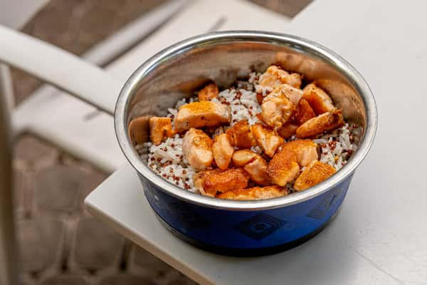 Grilled Salmon + Brown Rice & Red Quinoa