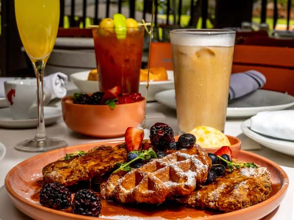 Freshly made brunch