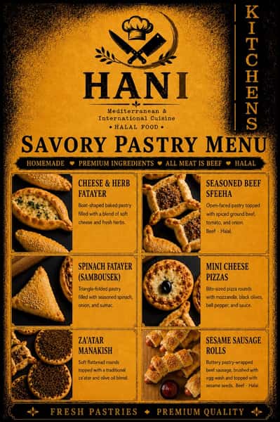 Savory Pastry Menu