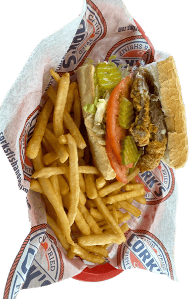 Half Pork Chop Po'Boy