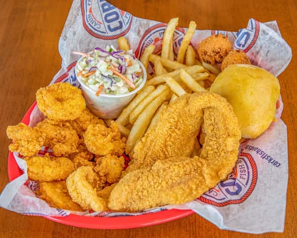 2 Fish, 10 Shrimp Platter