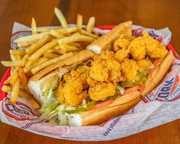 Half Shrimp Po'boy w/ Fries