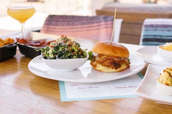 Honey Jalapeno Chicken Sandwich Dinner Menu The Montauk Brunch