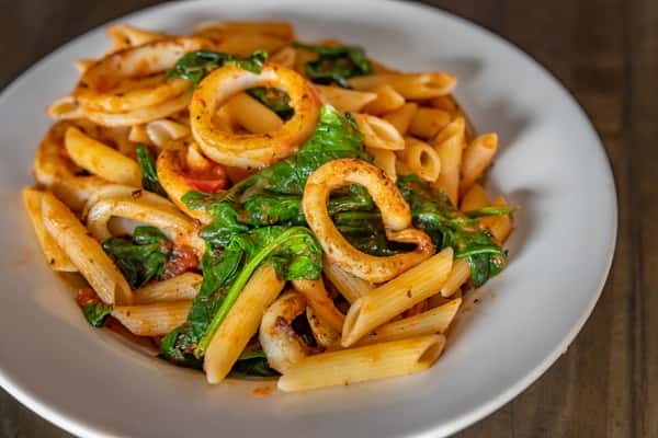 Calamari Spinache Penne