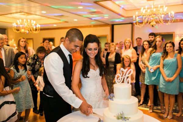 Wedding ceremony at Schaefer's Canal House Ballroom