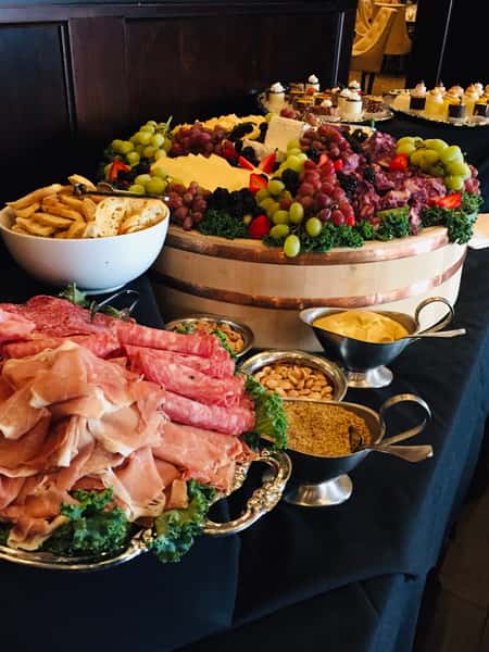 Meat and fruit display