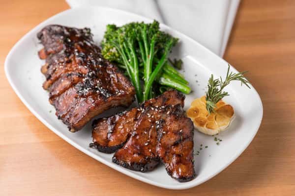 Sliced Tri-Tip and Baby Back Rib or Beef Rib Combo*
