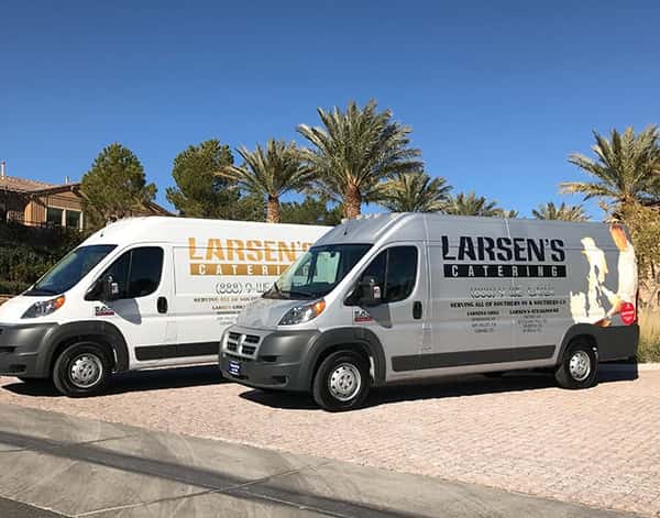Full service catering vans available for off-site events.