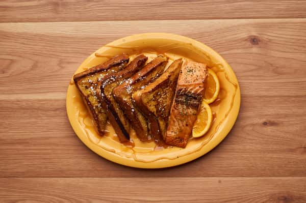 Grilled Salmon & French Toast