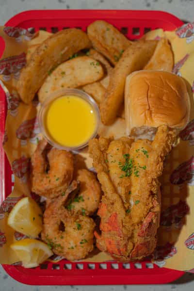 Fried Lobster Tail & Shrimp