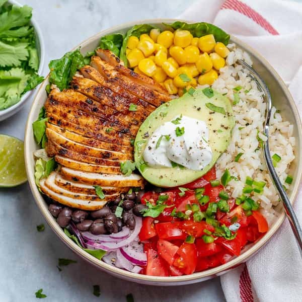 Marinated Grilled Chicken Bowls