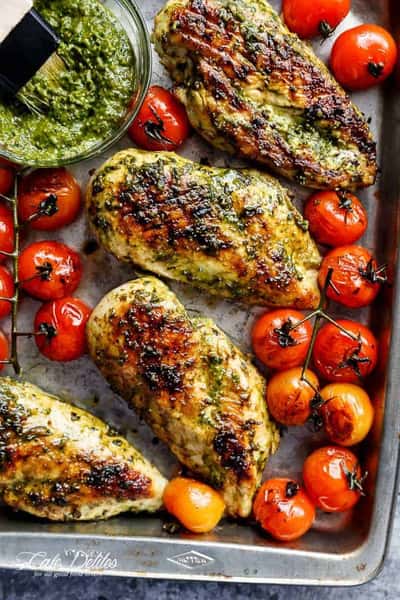 Grilled Pesto Chicken