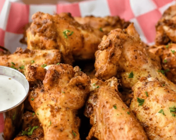 Close up images of a delicious chicken piece combo