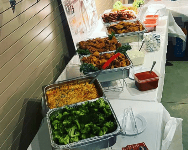 Catering meals offered by Prime 757
