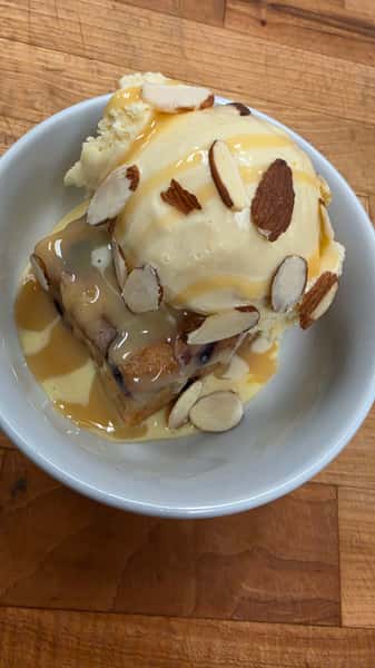 White Chocolate Cherry Bread Pudding