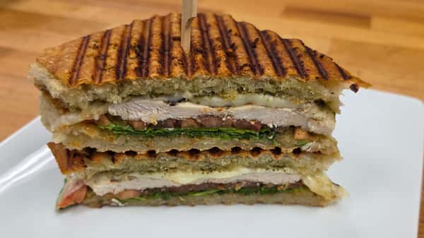 Black Garlic Pesto Chicken Panini
