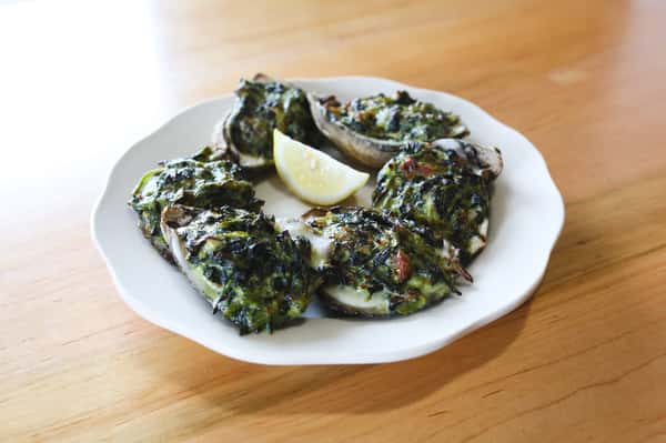 Oyster Rockefeller Dinner Menu The Hook Seafood and Oyster House