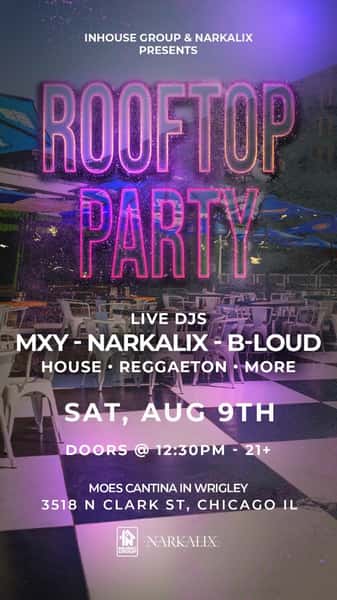 Rooftop Party at Moes Cantina In Wrigleyville