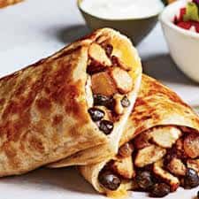 Black and Black Chicken Wrap