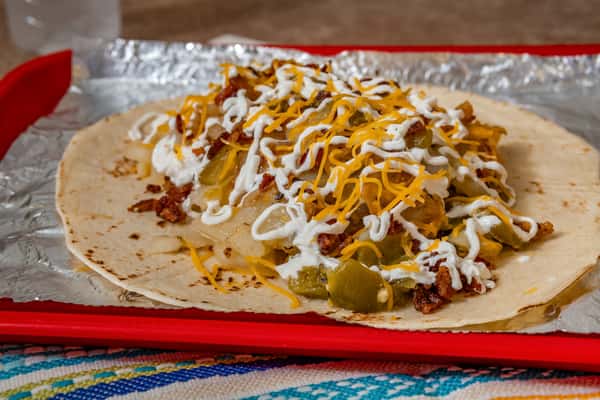 10. Potatoes, Cheese and Green Chile