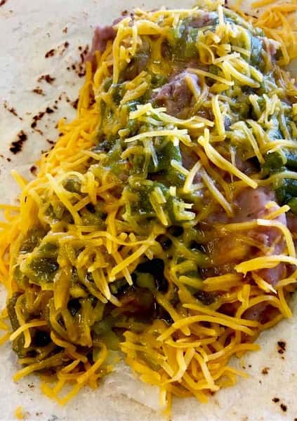 8. Beans, Cheese and Green Chile